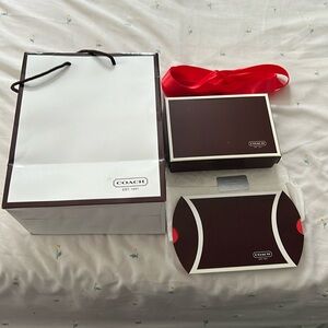Coach paper bag, box, etc
